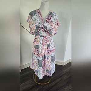 Beautiful Floral Patch Dress